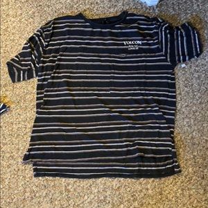 Volcom short sleeve striped shirt